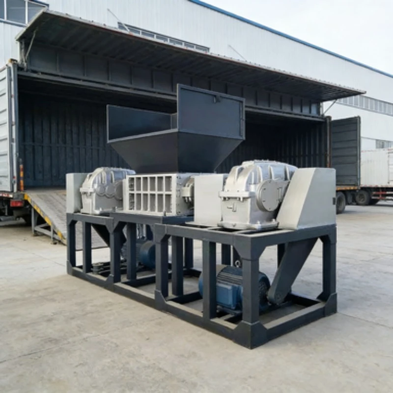Wear Resistant Double Shaft Shredder Customized for Waste Tire Processing and Metal Scrap with Long Service Life