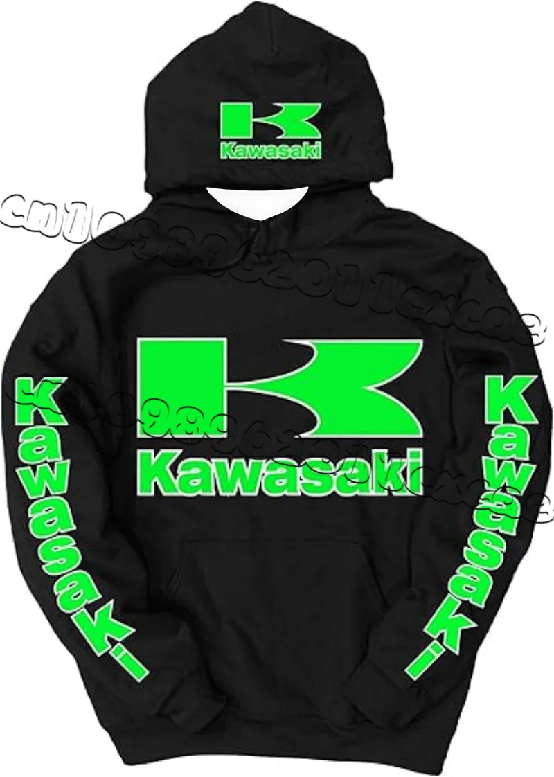 

Kawasaki Sports Hooded Sweatshirt for Autumn and Winter Windproof Hooded Men's and Women's Training and Fitness Jackets