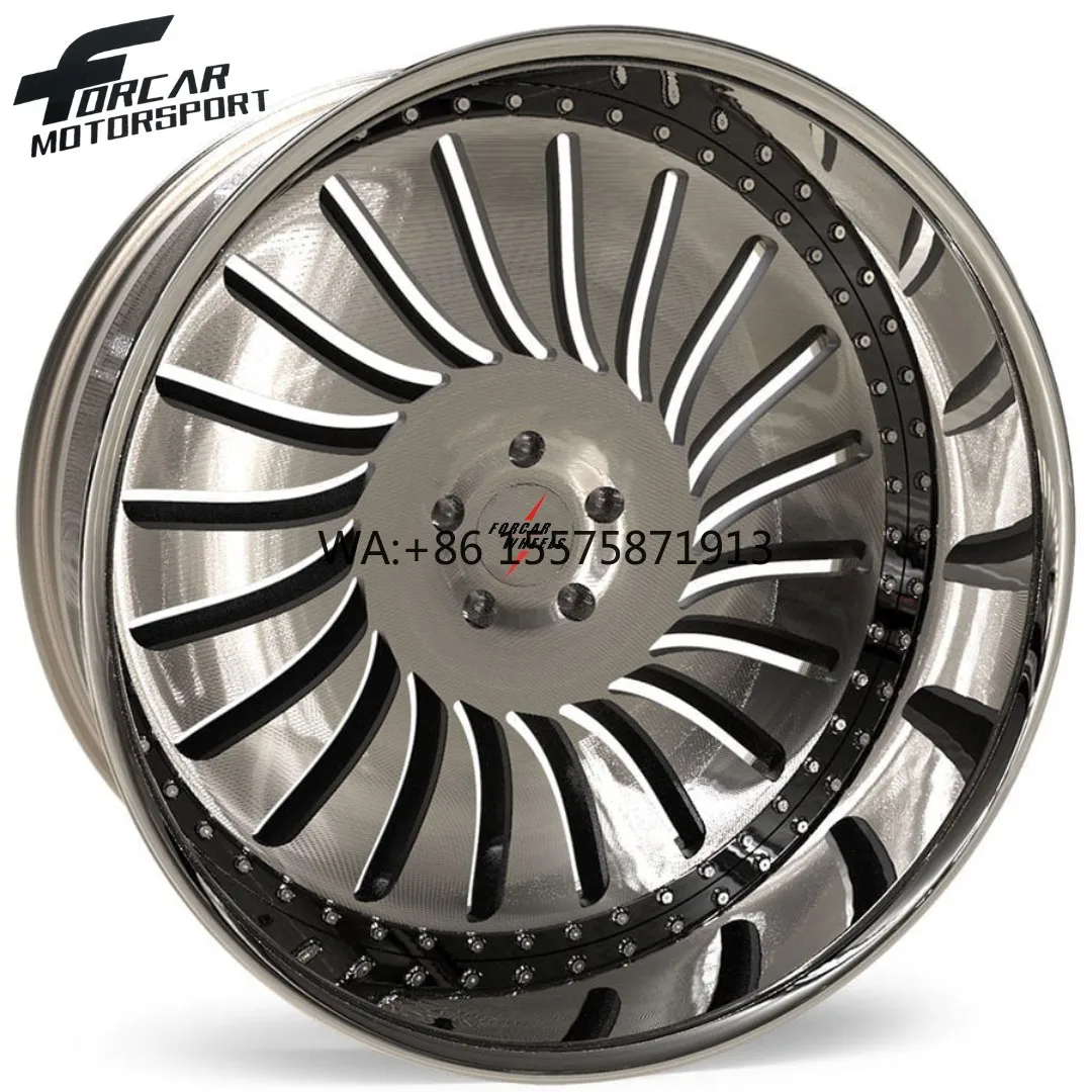 

Two-Pieces Aluminum China Rim Wheel T6061 Customized Alloy Rims for Personal Use
