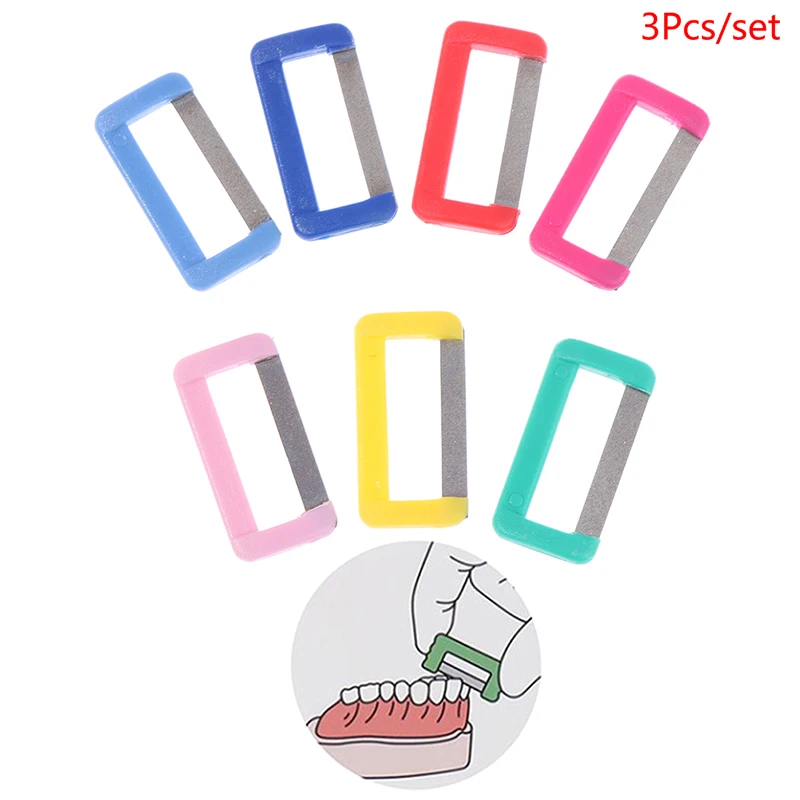3Pcs Disposable Dental Orthodontic Interproximal Enamel Polishing Tool Tooth Reducted Teeth Whitening Material Oral Care