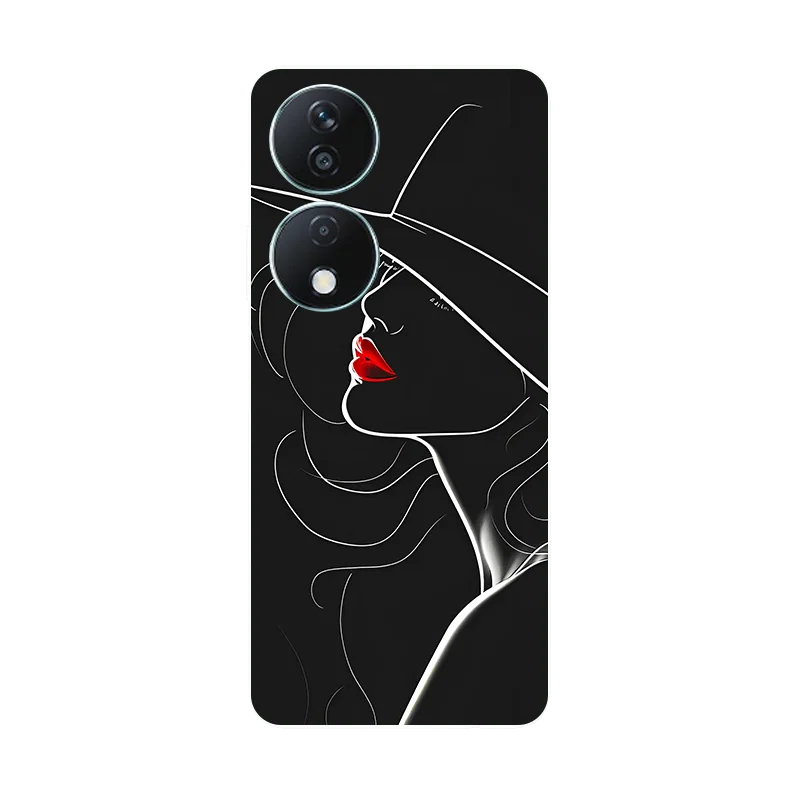 Funda para Honor X7b  Flores  Lobo  Funda de silicona suave para el móvil Honor X7B X 7b CLK-LX1 CLK-LX2 Carcasa HonorX7B  Fundas Antichoque