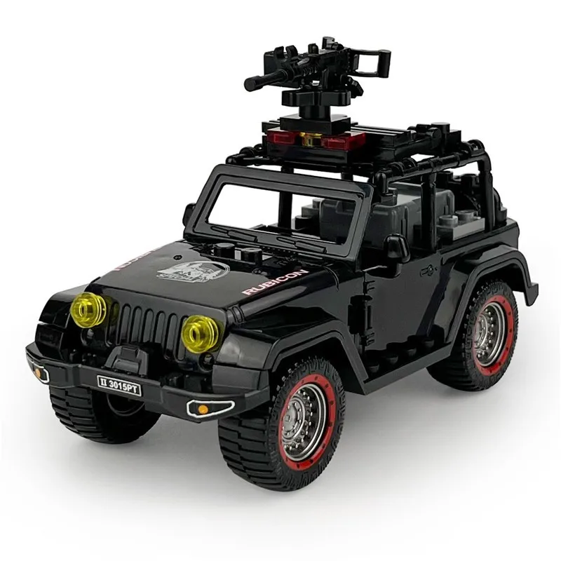 68 peças clássico suv pequeno tijolo moc cidade modelo quebra-cabeça brinquedo, kit de modelo de carro diy criativo, perfeito para aniversário ideal, presente de natal