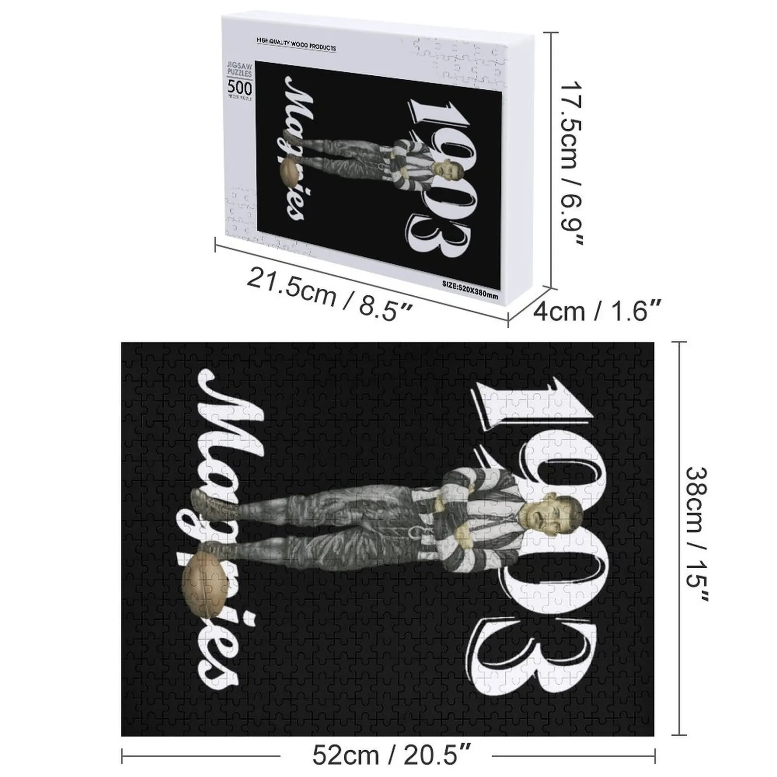 Goede oude Collingwood forever puzzel Kerstspeelgoed gepersonaliseerde geschenken puzzel