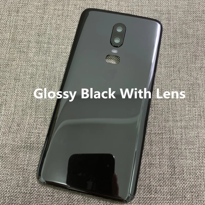 Oneplus6 Housing For Oneplus 6 One Plus 6.28" Glass Battery Back Cover Repair Replace Door Phone Rear Case + Camera Lens image 4