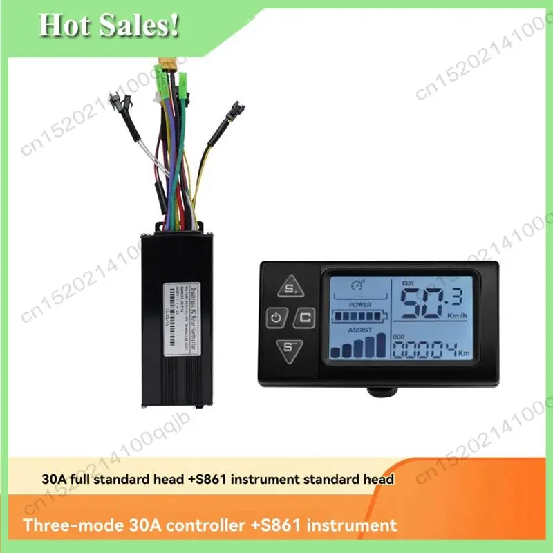 

-FDDT For Electric Mountain Bike Scooter Repair Brushless Motor Drive Controller S861 36V 48V 30A 750W 1000W Color LCD Kit
