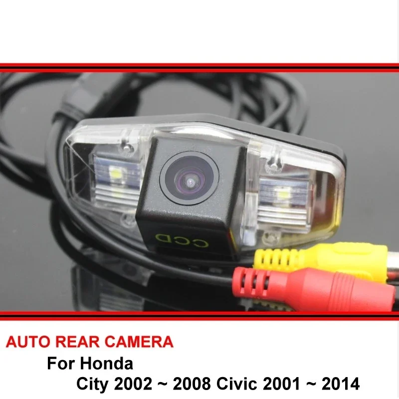 

For Honda City 2002-2008 Civic 2001-2014 Night Vision HD Car Rear View Camera CCD Reverse Backup Rearview Parking