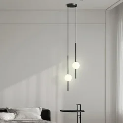 Lampade a sospensione a sfera in vetro semplice nordico Sala da pranzo Arredamento camera da letto Lampada a sospensione Ristorante Bar Lampadari a sospensione Illuminazione