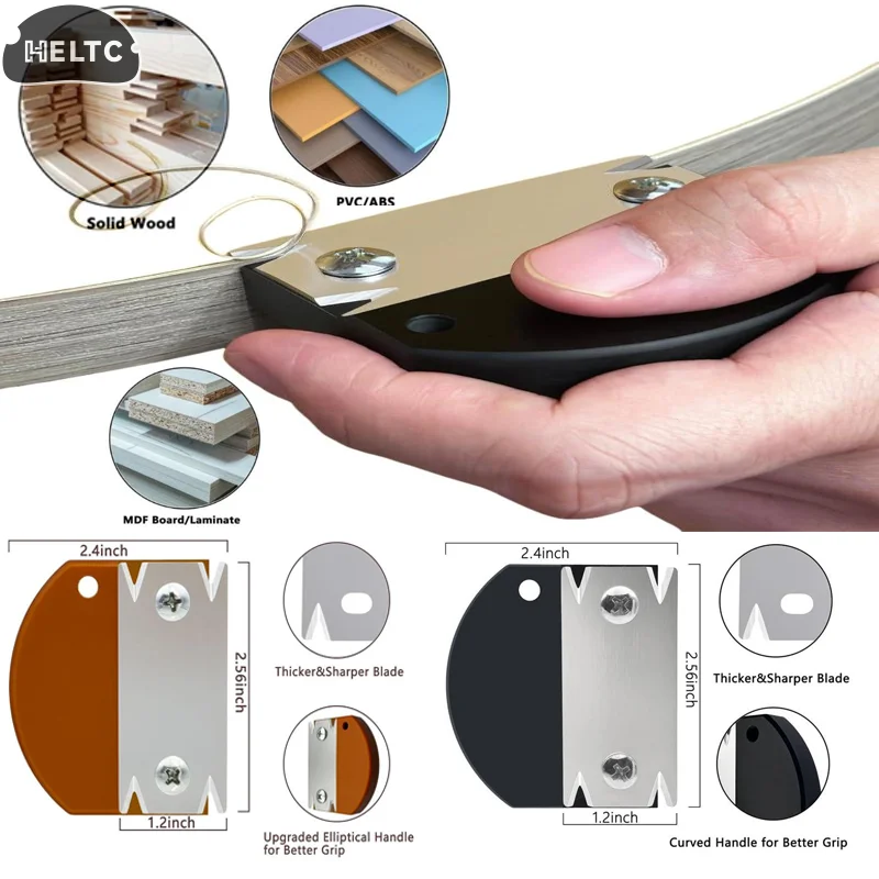 أسود 65 مللي متر التشذيب سكين الخشب الشطب الطائرة حافة النطاقات المتقلب القشرة حافة المتقلب لدغ مكشطة لأداة النجارة اليدوية