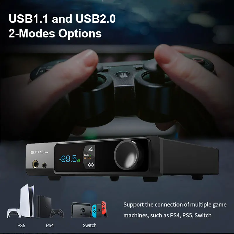 SMSL RAW-MDA1 DAC المزدوج ES9039Q2M الراقية فك MQA-CD MQA بلوتوث 5.1 6 قطعة OPA1612A DAC 4.4 /6.35 مللي متر سماعة جاك ل PS5