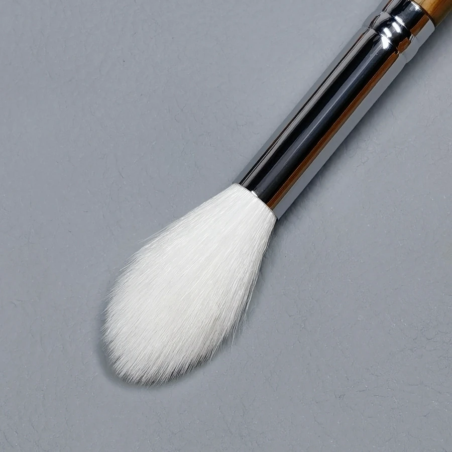 Pinceau surligneur conique, cheveux naturels de haute qualité, réglage du visage, mélange de poudre, fard à joues, pinceaux de maquillage