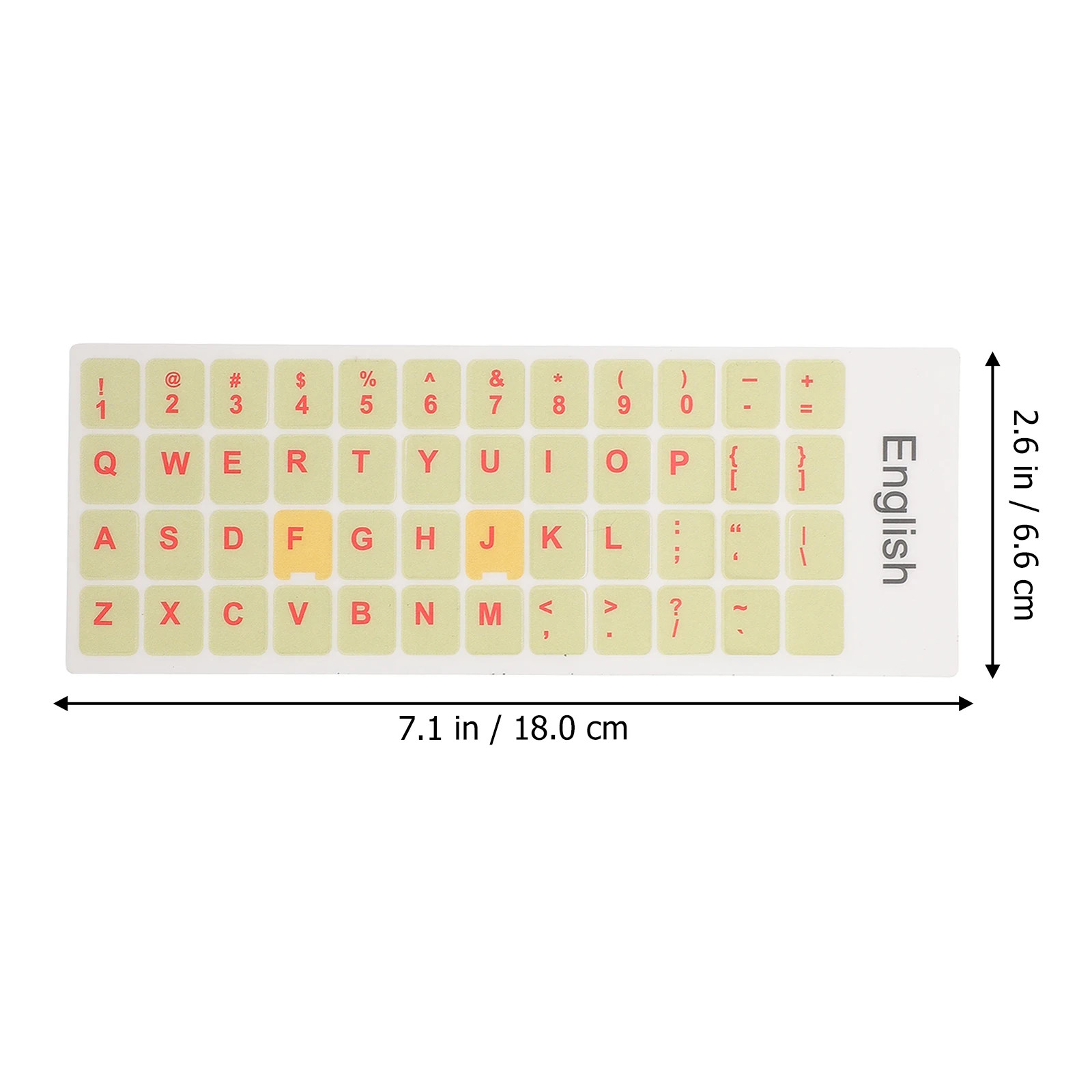 ملصق مزخرف للوحة المفاتيح مكون من ورقتين، ملصق لوحة مفاتيح إنجليزي عالمي لتعلم اللغة والاتصالات والكمبيوتر المحمول