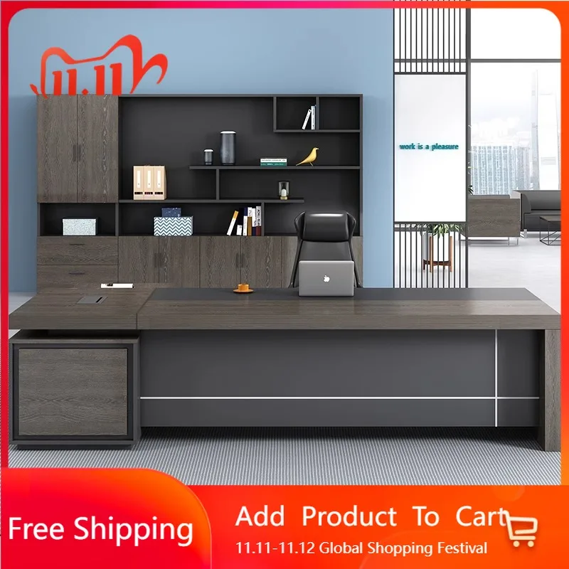 

Комбинированный качественный офисный стол, рабочий свет, роскошные деревянные компьютерные столы, современная креативная мебель Escritorio Oficina