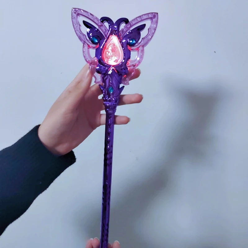 Balala Wróżki Telewizyjne Gadżet z okazji 15-lecia Czarna Magiczna Różdżka Transformująca się w Świecące Różdżki dla Dziewczynek Prezent na Urodziny