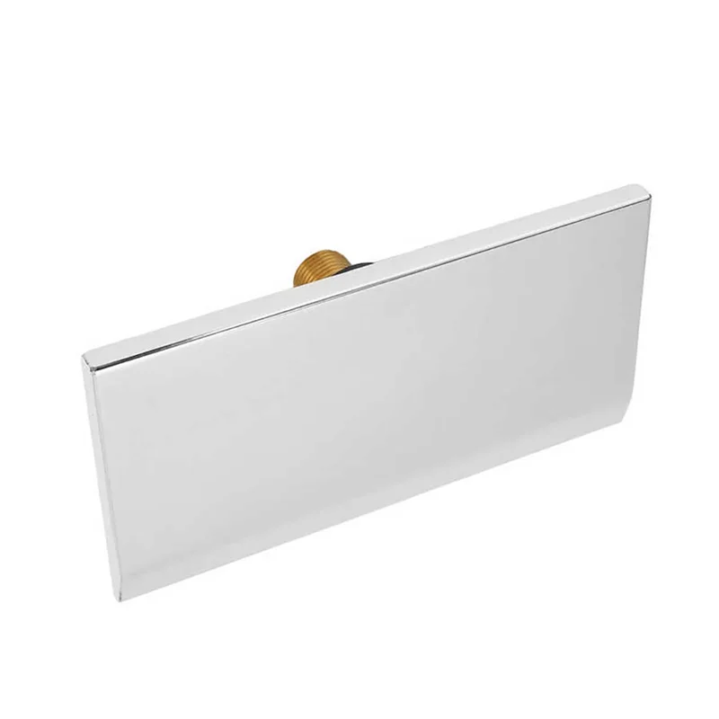 

B72A 2X Waterfall Tub Spout G1/2 External Thread SPA Bathroom Pool Swimming Pool Silver Wall Mounted Waterfall Outlet Nozzle