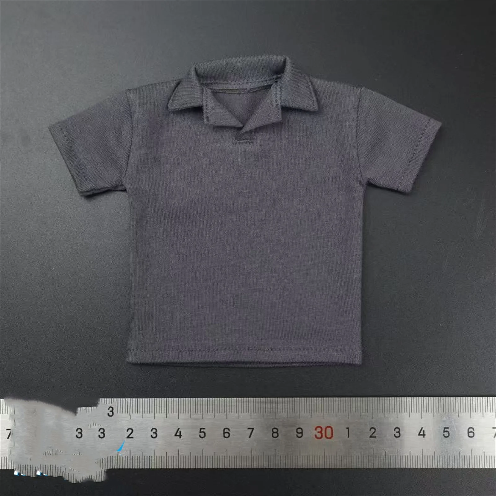 1/6 الرجال عادية لون نقي الاتجاه قصيرة الأكمام المفتوحة طوق قميص بولو TopModel Fil صالح 12 ''ذكر الجندي عمل الشكل الجسم اللعب #1