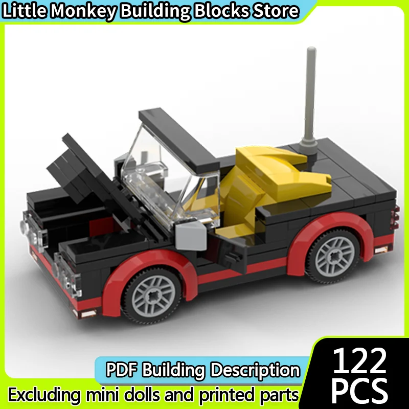 

Speed Racing Car Model MOC Building Bricks Renewed Convertible Modular Technology Children Holiday Gifts Assemble Toys Suit