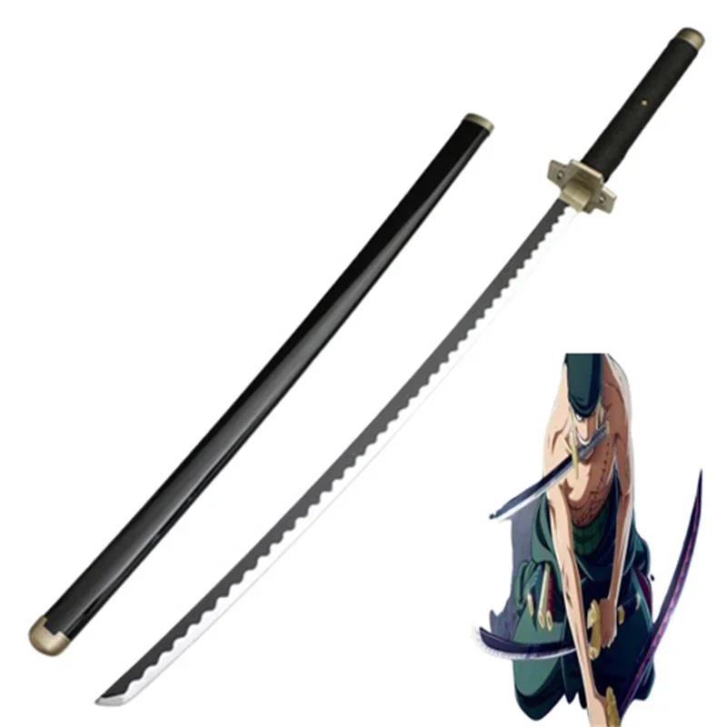 Anime Cosplay Sauron Xue Zou 41inch Katana Weapon Role Playing Roronoa Zoro 104cm Wood Prop Sword