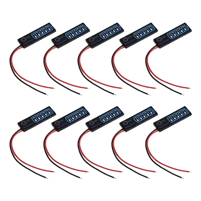 

B67C Battery Power Indicator Display 10PCS 3S Ternary Lithium Battery Lithium Iron Phosphate Lead-Acid Battery Capacity