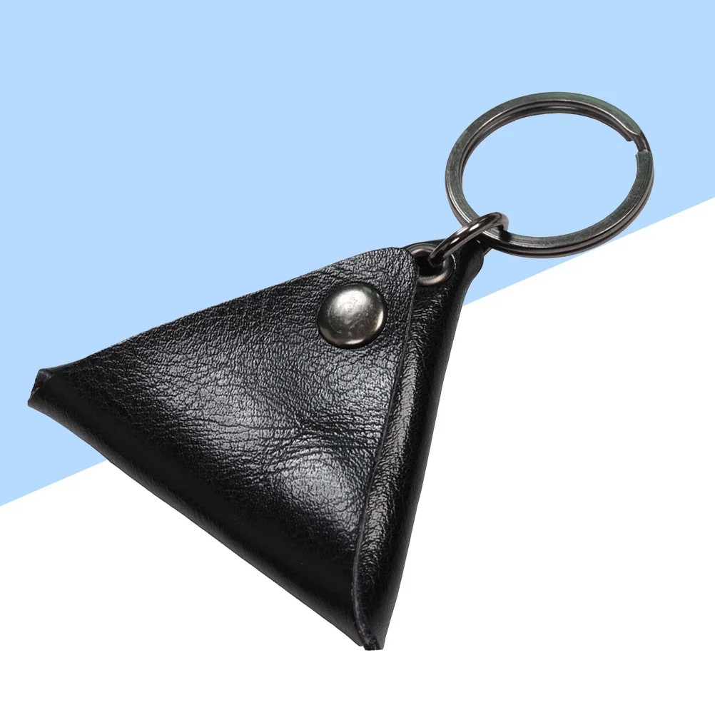 حامل اختيار الجيتار حقيبة مثلثة سوداء متينة وخفيفة الوزن ملحقات سلسلة المفاتيح حامل اختيار الجيتار #3