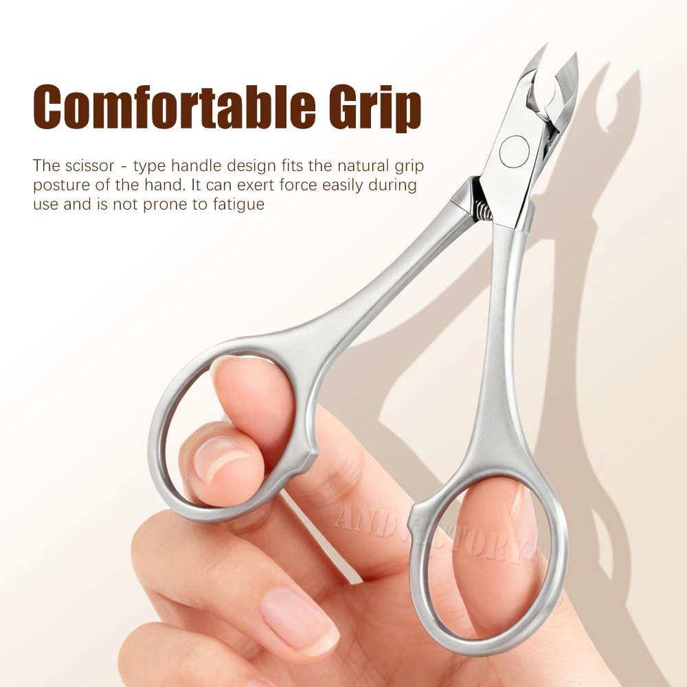 キューティクルニッパー ネイルマニキュア キューティクルはさみ クリッパー トリマー 角質除去 ペディキュア ステンレス鋼カッターツール