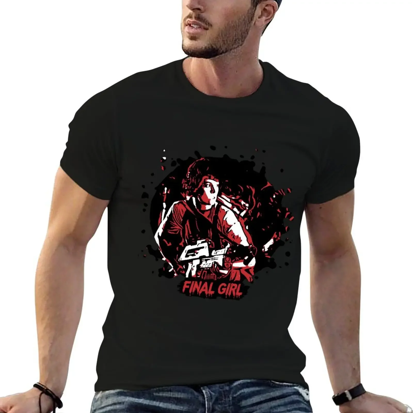 Horror Final Girls - Ripley T-Shirt summer top quick drying shirts graphic tees mens workout shirts