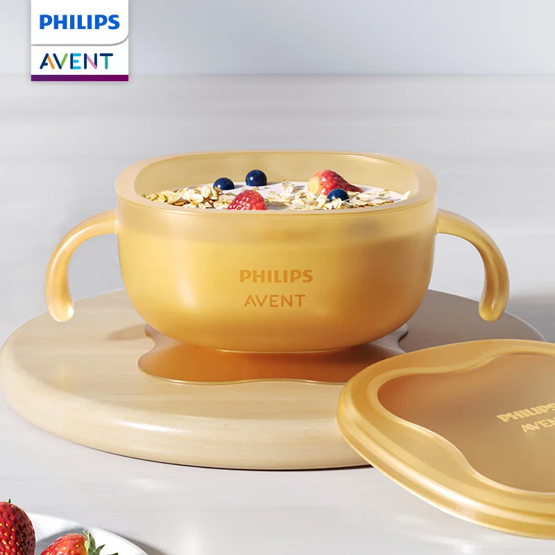 PHILIPS AVENT baby silica gel Complementary food bowl Large suction force Prevent tipping over  Children's tableware