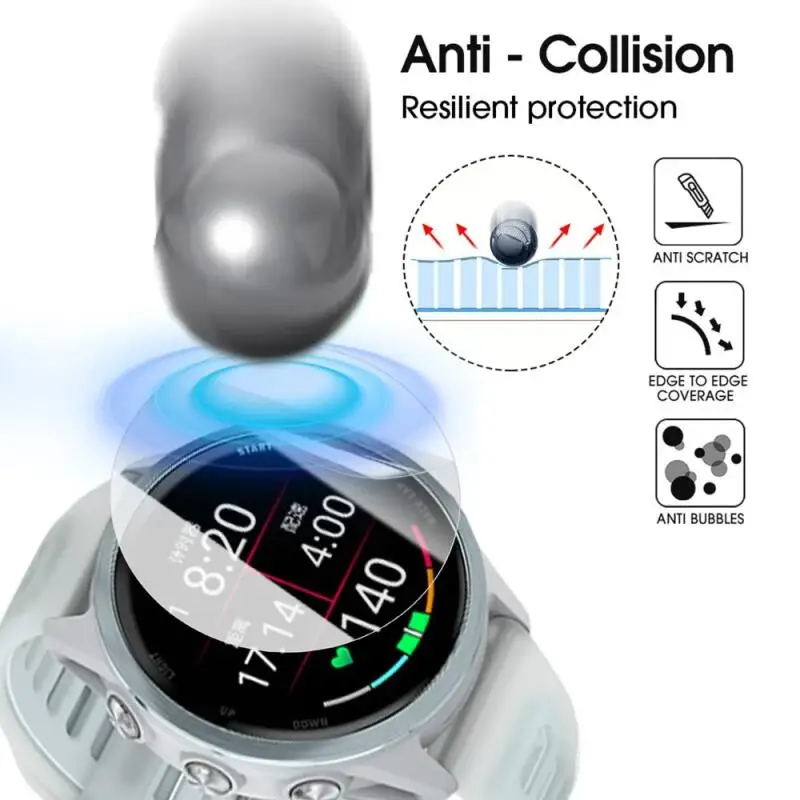 Soft Hydrogel Screen Protector Film For Garmin Forerunner 570 42mm 47mm HD Clear Smart Watch Protective Film For Forerunner 970