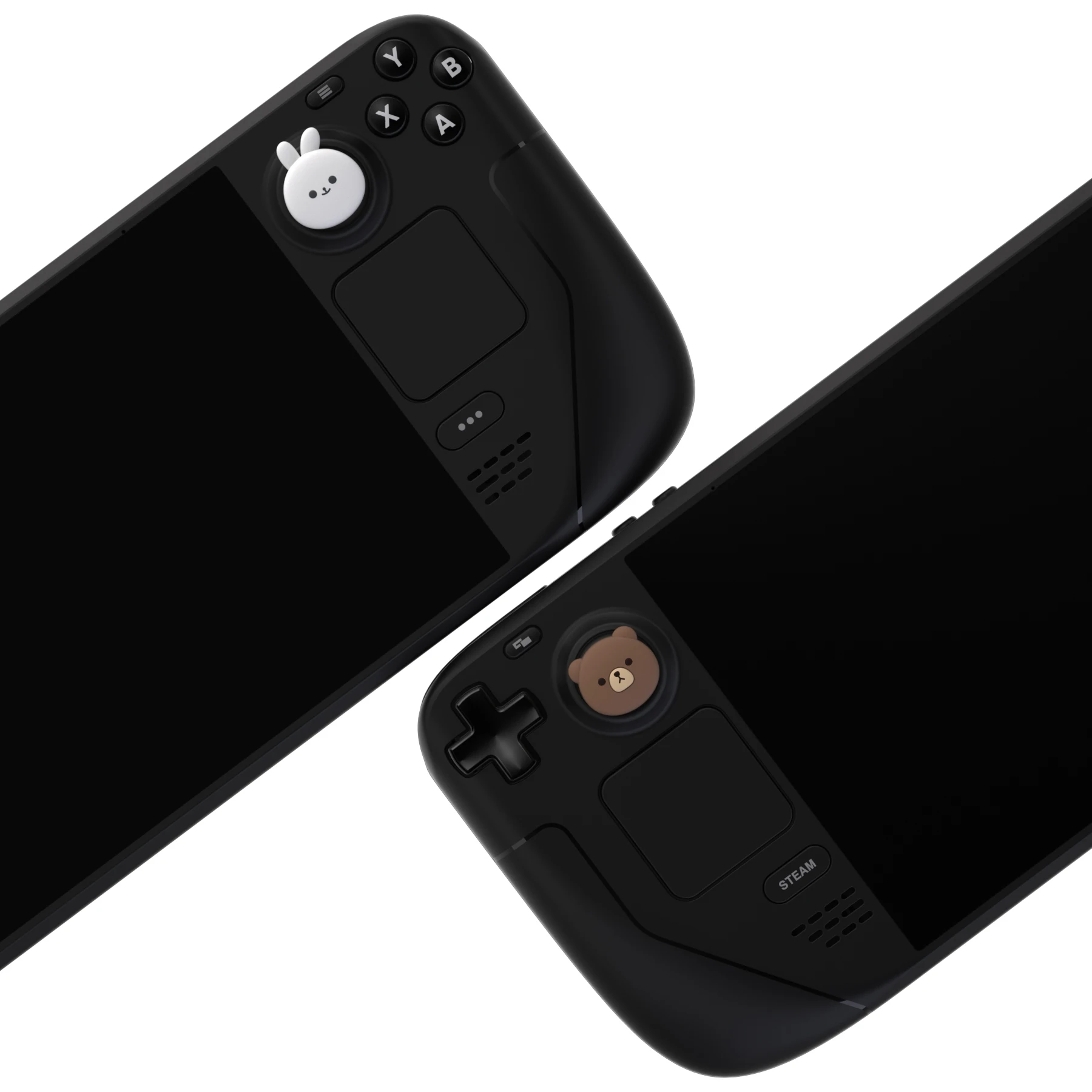 PlayVital Lindas tapas de agarre para pulgar para Steam Deck 10 estilos - Empuñaduras de pulgar Tapas de joystick para reproductor remoto PS Portal LCD y OLED