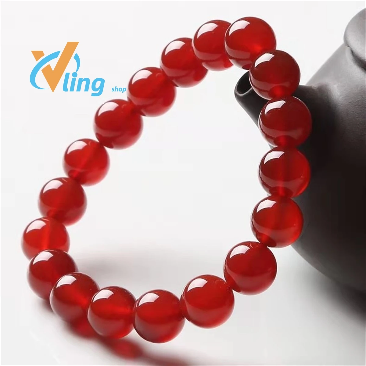 

Agate Bracelet Manufacturer Wholesale Red Agate Bracelet Round Bead Bracelet Necklace SweaterWomen's Simple Versatil Chain