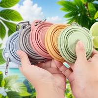 270ML Portable Silicone Folding Water Cup Outdoor Heat Resistant Foldable Mug With Lid Collapsible Travel Drinking Cups