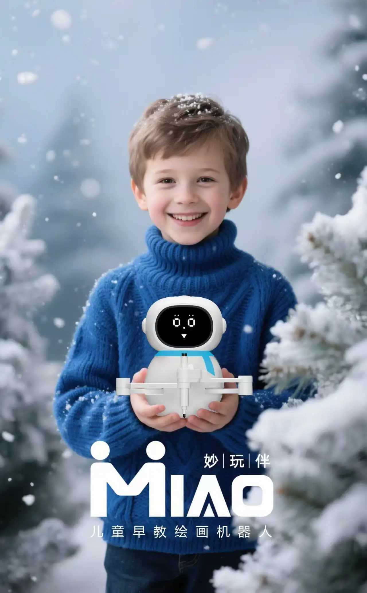 روبوت رسم التعلم المبكر للأطفال من Miocan مكبر صوت بلوتوث وساعة منبه هدية لعبة للأطفال تتضمن 150 بطاقة رسم #4