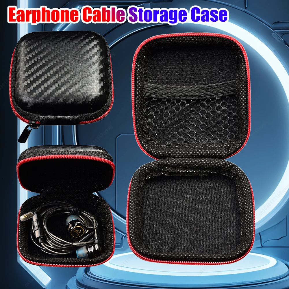 Wireless Headset Lagerung Box Tragbare Kopfhörer Ladekabel Lagerung Fall EVA Anti-Druck Anti-herbst Headset Daten Kabel Halter
