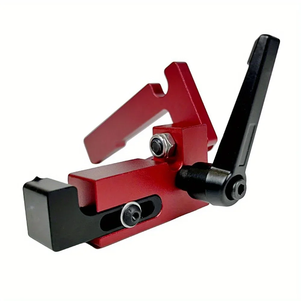 Holzbearbeitungs-Gehrungsschienenstopper, Mehrfachschlitz-Zaun-Schiebebegrenzer, Ortungsgerät – Gleitschiene, Block-Rutsche-Begrenzer aus Aluminiumlegierung – Detail 9