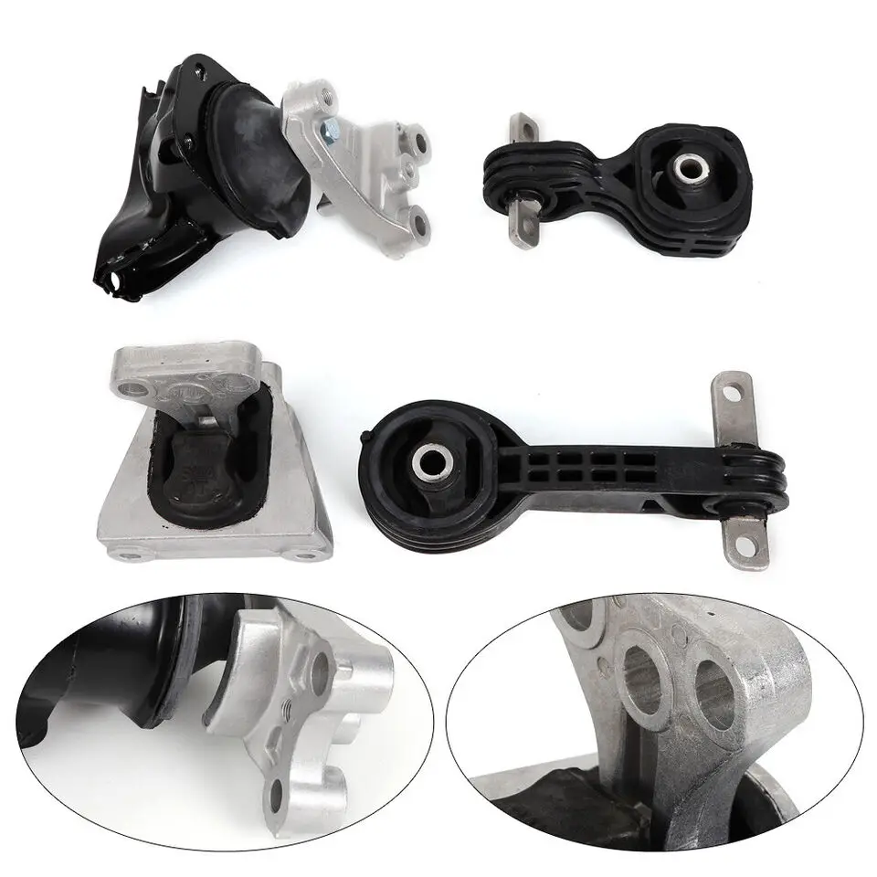 4PCS Motor bracket Fit 2006-10 Honda Civic 1.8L AT Engine Motor Trans Mounts Kit With Support