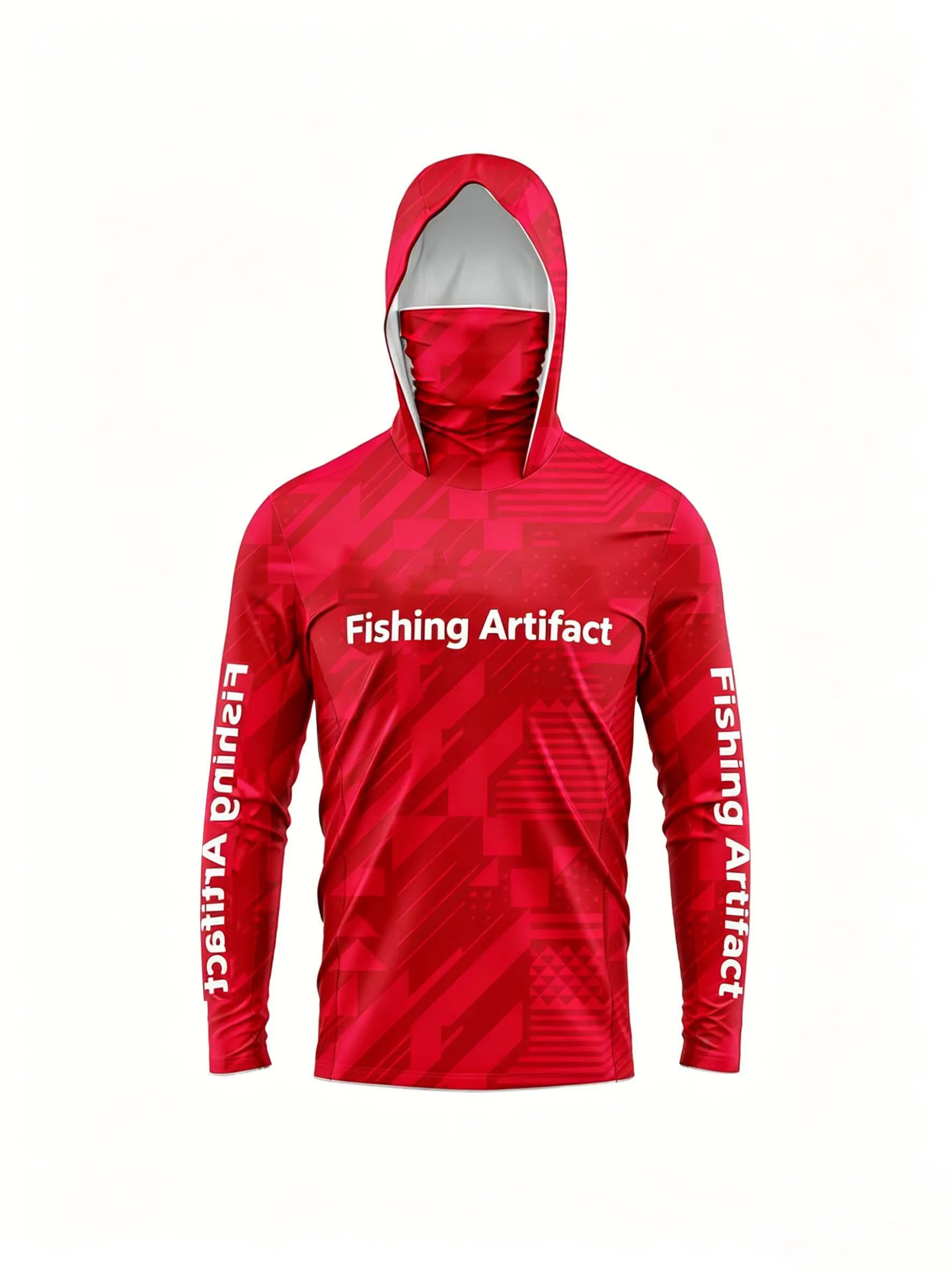 Men's Summer Fishing Hoodie, Long Sleeved with Mask, Breathable and Quick Drying lightweight Outdoor Sports Shirt