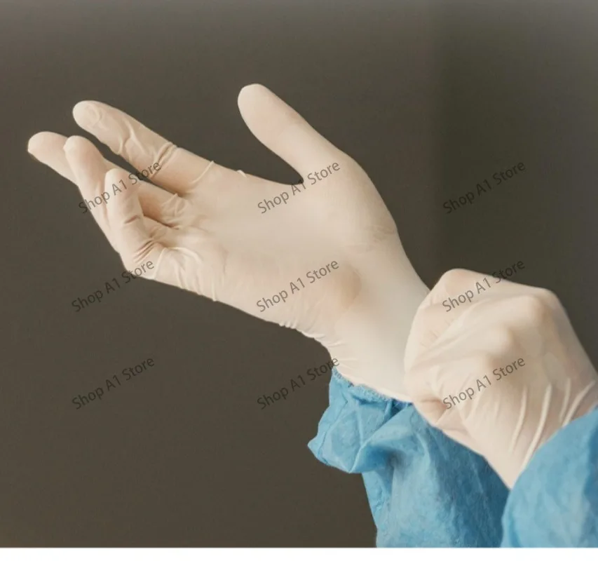 Latex gloves Powder free Disposable rubber gloves High elasticity latex gloves Powder free