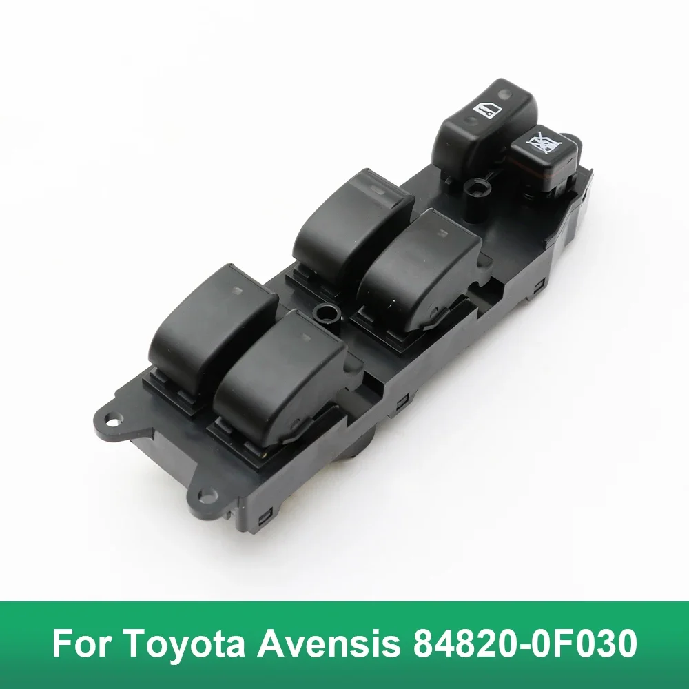 

Malcayang 84820-0F030 New Power Window Switch For Toyota Avensis 8482005100 Driver Side Control