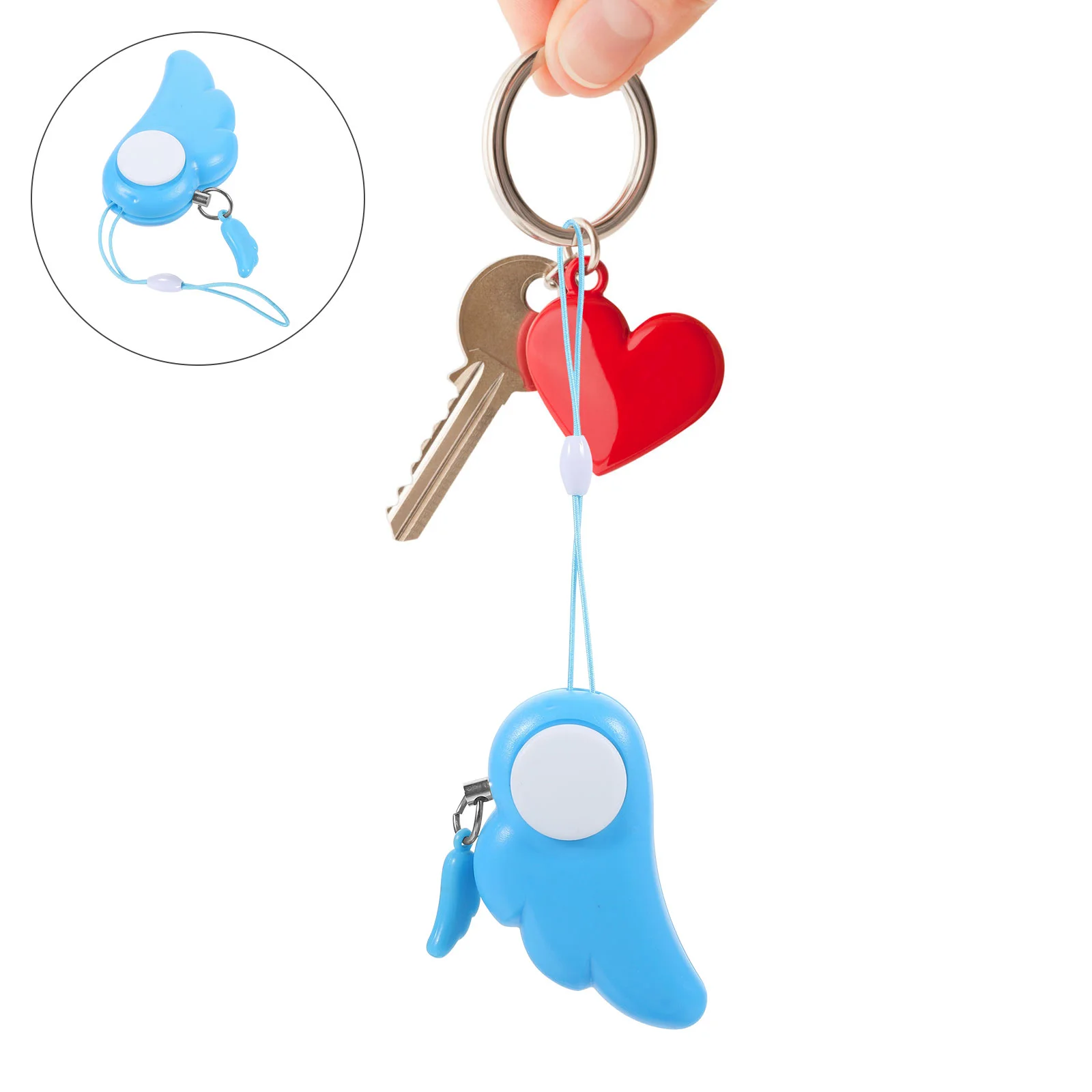 Portable Personal Alarm Miss Ear Piercing Device Abs Women Safety for Outdoor Keychain