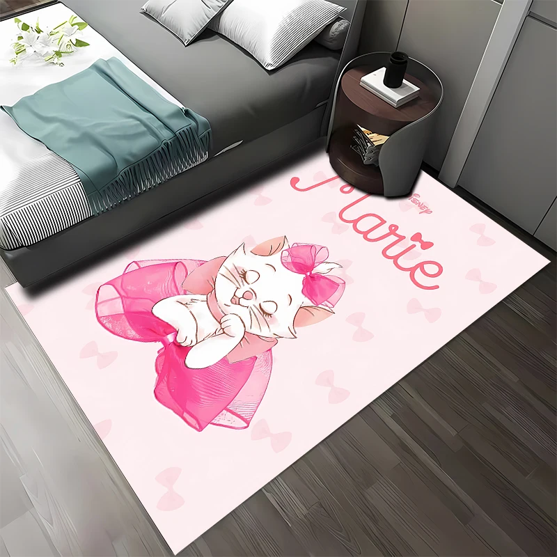 Disney Marie Cute Cat Pattern Rug for Living Room Area Carpet Bathroom Mat Creative Doormat Bedroom Mat Home Decor Cameras