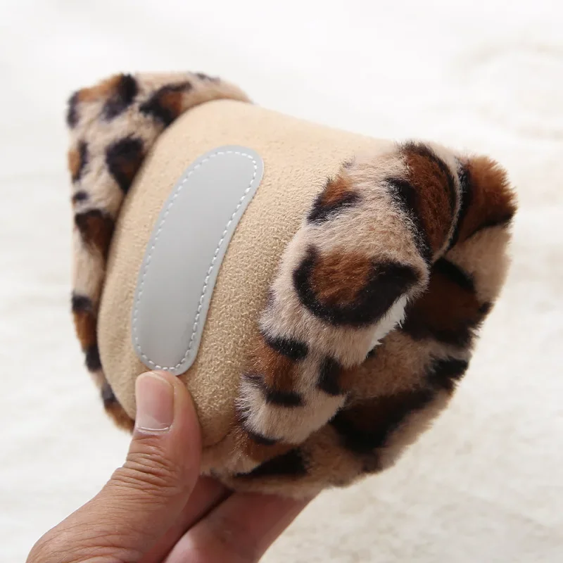 Slippers Men 2024 Winter Soft Comfortable Leopard Pattern Indoor Slides Non-slip Soft Warm Bedroom Women Couples Floor Shoes