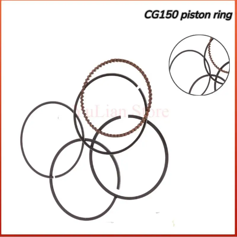High Quality CG150 Piston Ring Auto Parts Accessories for Motorcycle Engine Systems Includes Piston Rings and Connecting Rods