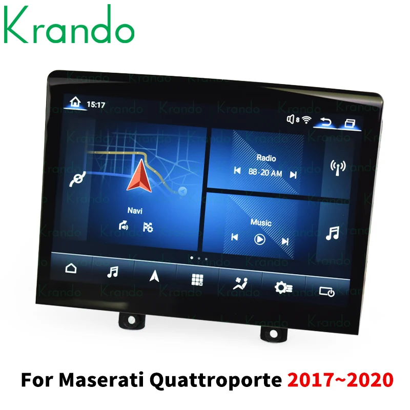 

Автомагнитола Krando Android для Maserati Quattroporte 2017-2020, автомобильное мультимедийное радио, GPS-навигация, видеоплеер, головное устройство