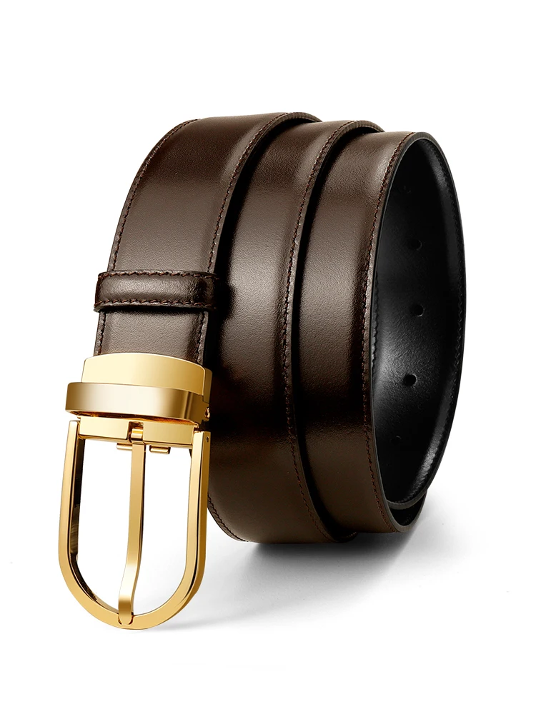 

Suit belt men's leather head layer cowhide Belt fastener Fashion casual youth Belts for women Mens belts luxury goth belt for me