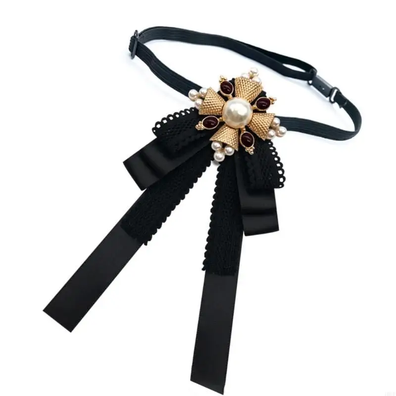 Регулируемый галстук-бабочка в стиле барокко JK для школьных мероприятий, вечеринок, реквизита для переодевания