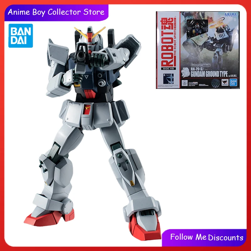 

Bandai The Robot Spirits Model Kit Gundam GROUND TYPE Фигурка RX-79(G) Мобильный костюм Gundam Amine Фигурки Подарки для мальчиков Игрушки