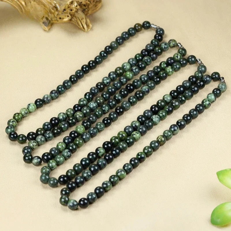 Natural Xizang Jade Medicine King Stone Necklace Active Magnetic Energy Mother Chain Jade Jade Jade Handchain