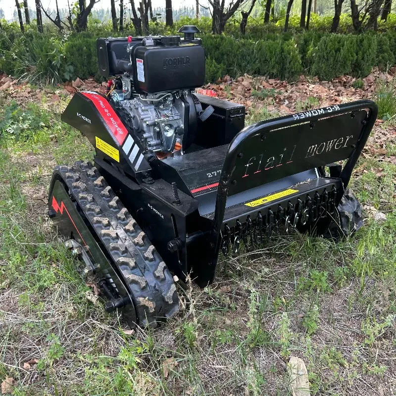 Crawler Remote Control Riding Zero Turn Electric Engine Lawn Mower Machine for Sale Wholesale