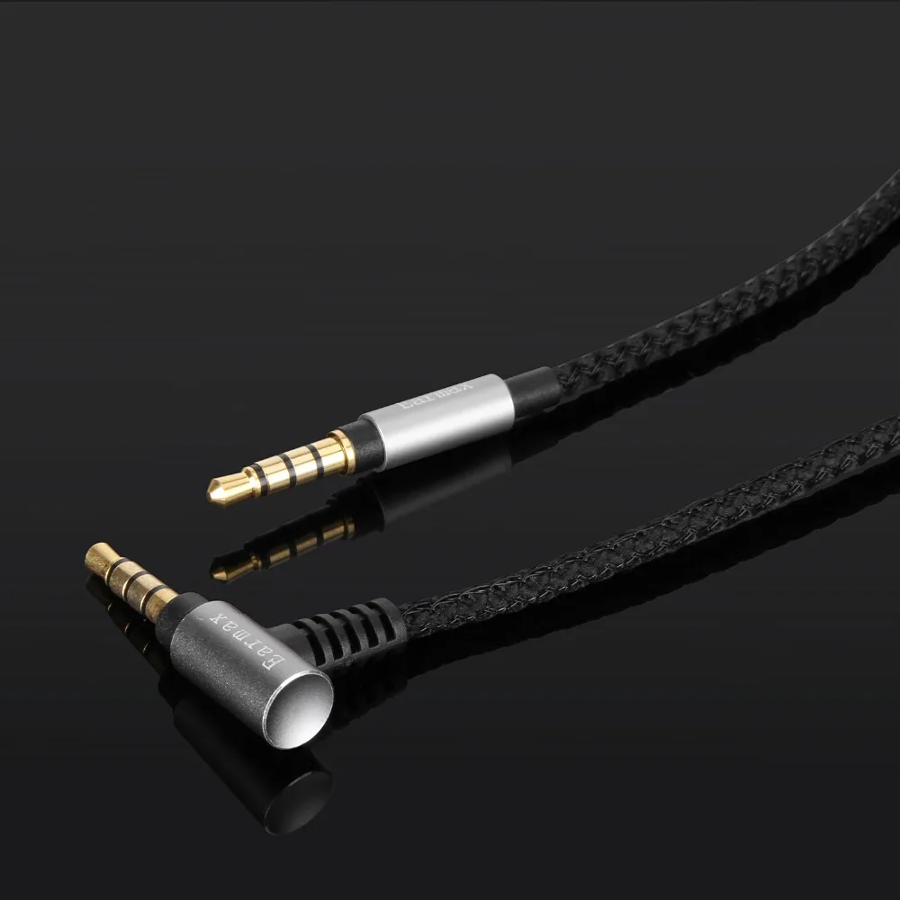 オーディオテクニカATH-MSR7SE msr7nc msr7bk msr7gm anc500bbt ATH-S220BT ep1000irヘッドフォン用のスペアナイロンケーブル