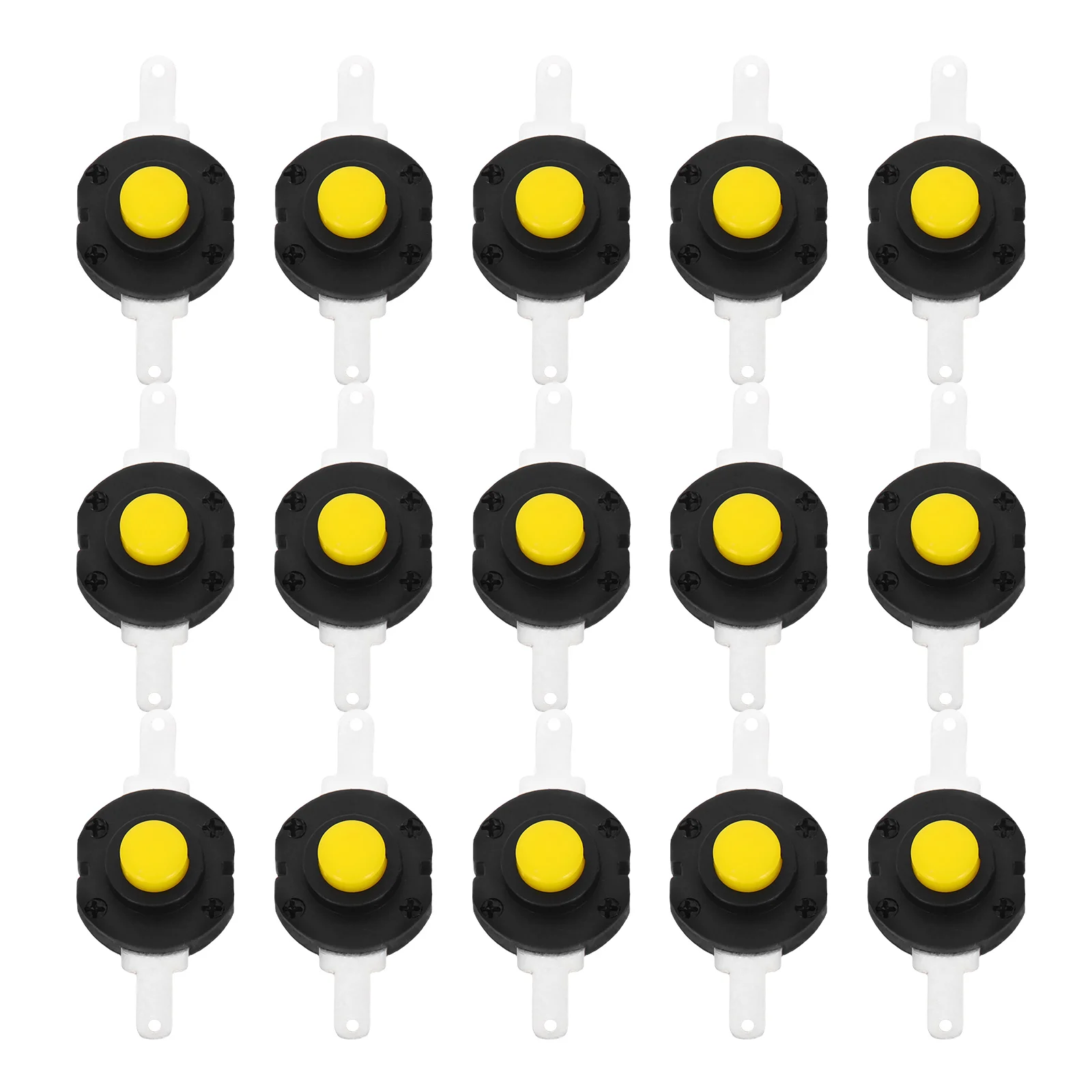 

20 Pcs Flashlight Switch Button Repair Replacement Self-locking Led Push Plastic Power