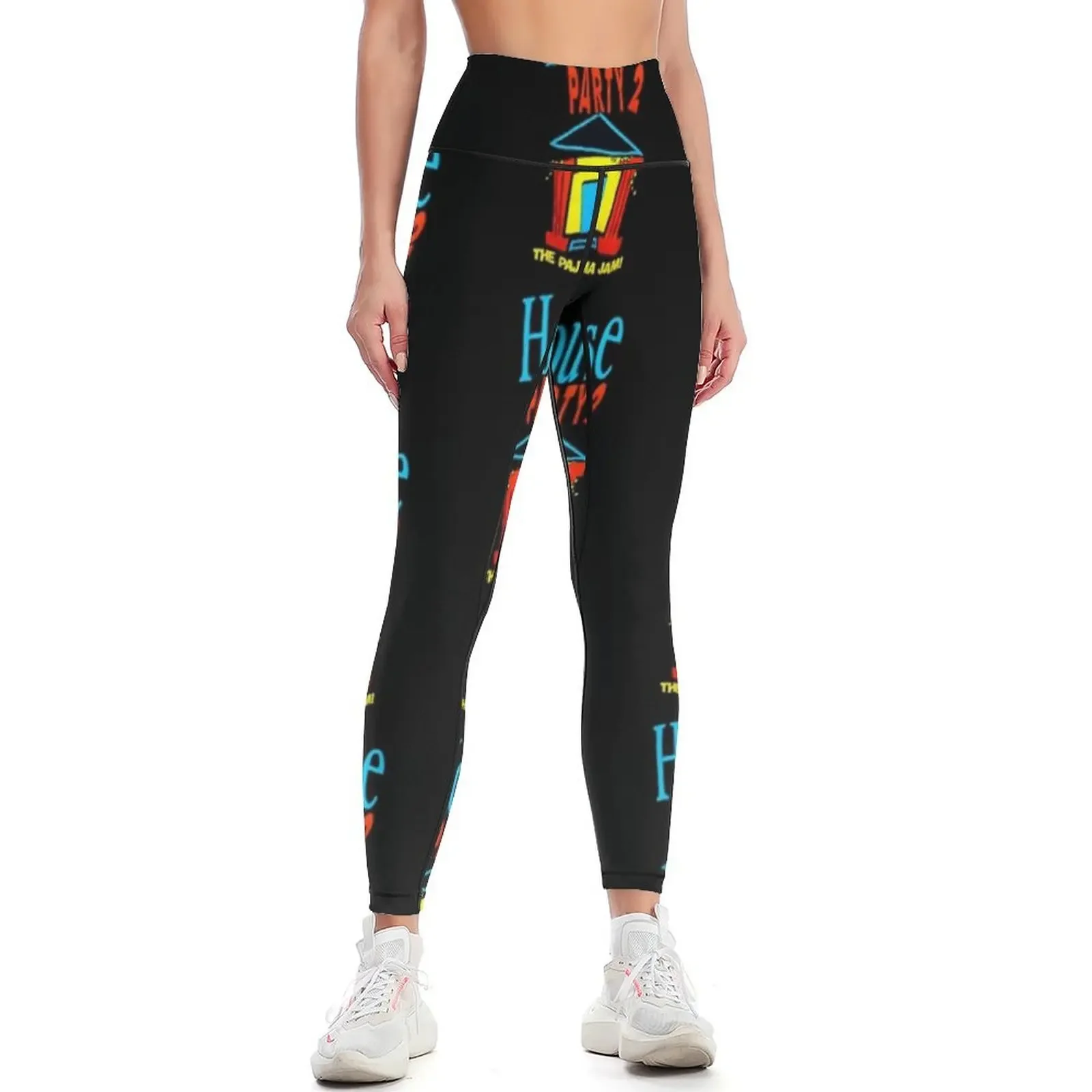 

1992 House Party 2 THE PAJAMA JAM Vintage Kid 'n Play Classic 90's Leggings Women's fitness joggers for Womens Leggings